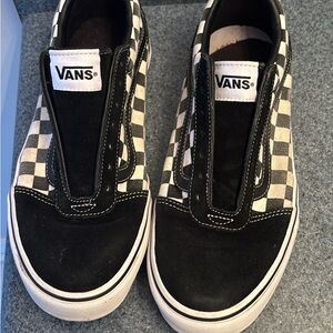 Vans Black and White Checkered Slip-Ons